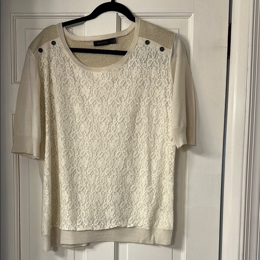 Elegant Cream Lace Top